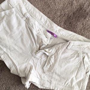 White jeans shorts